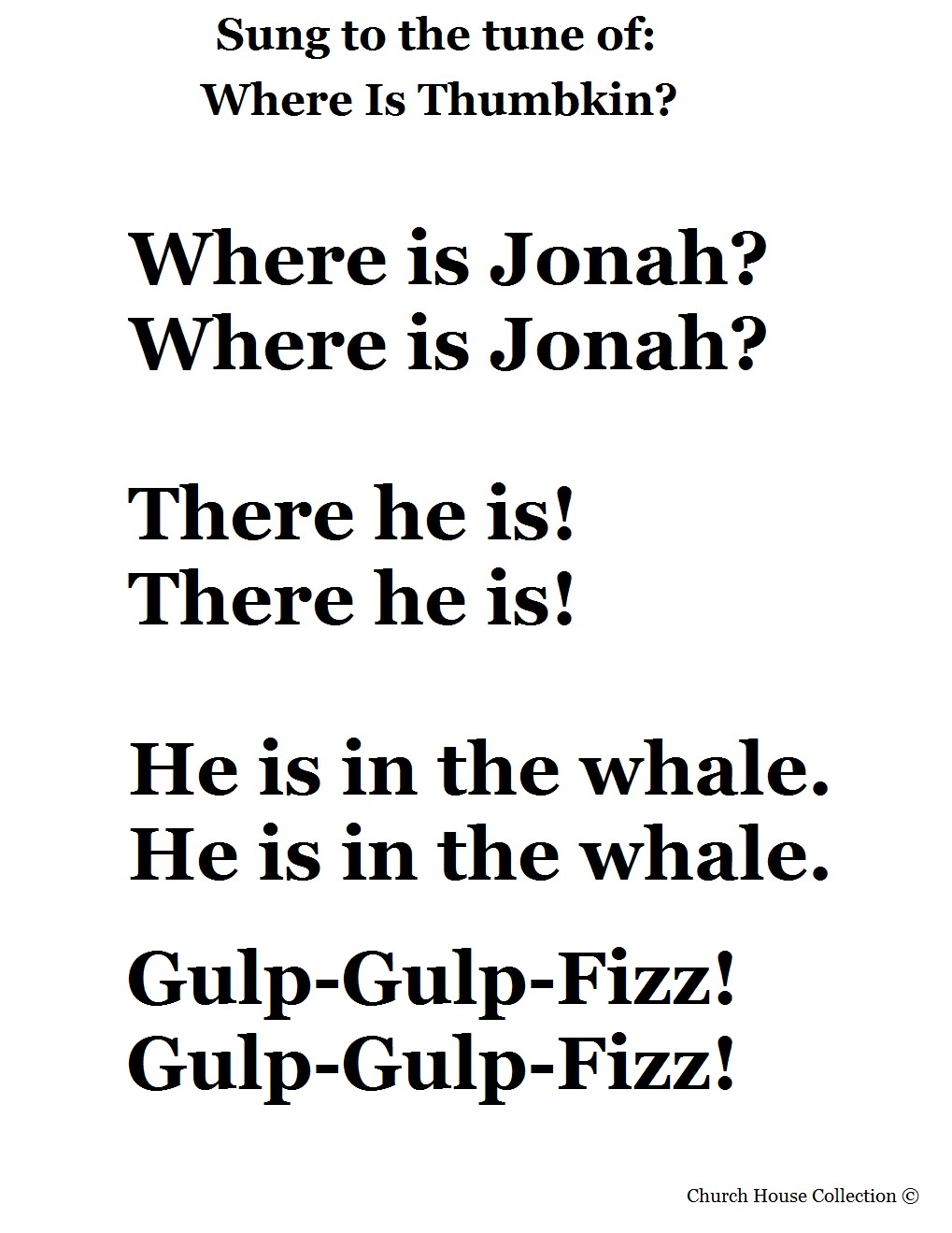 Jonah And The Whale Songs